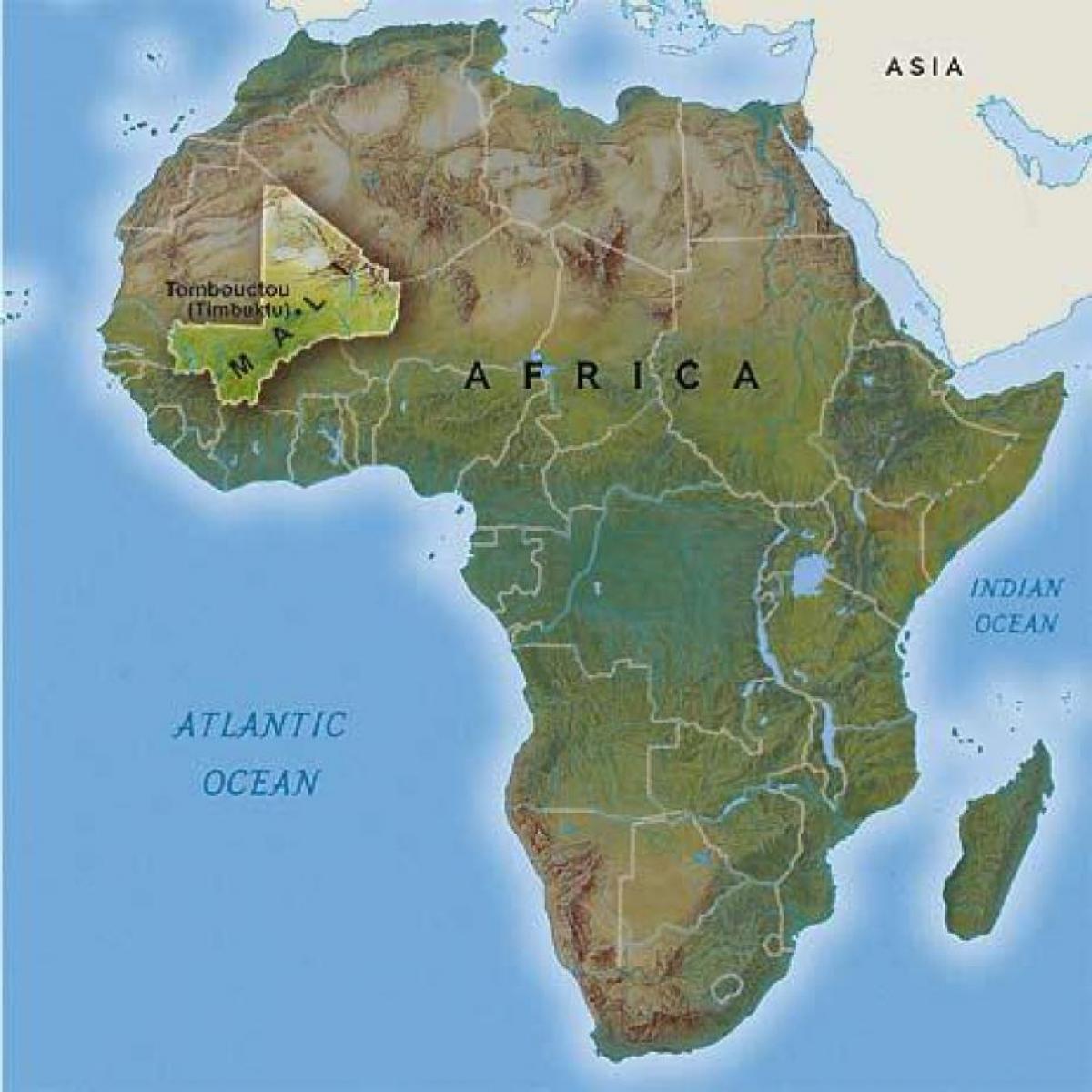 Mali zahodni afriki zemljevid