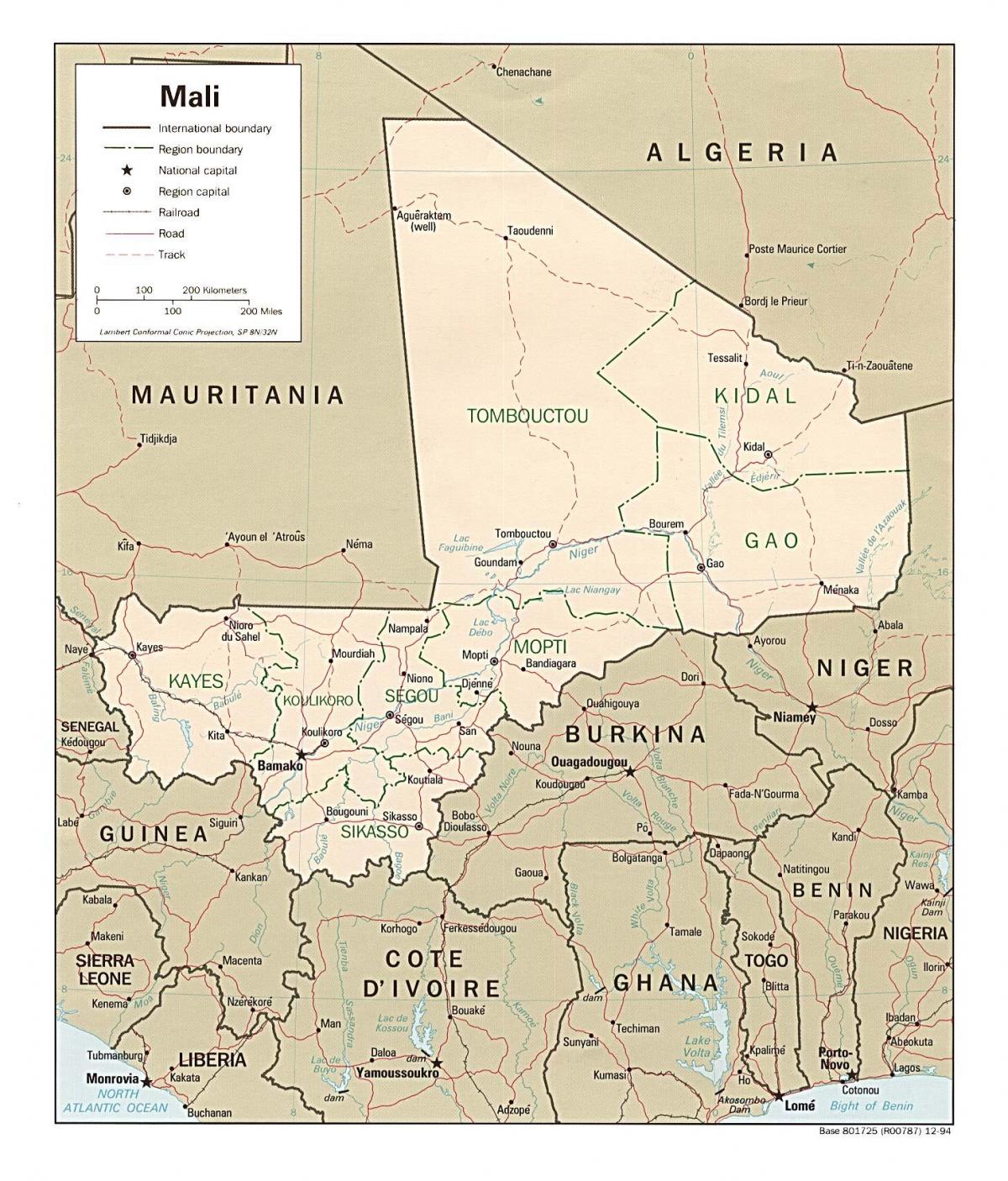 Zemljevid Mali državi