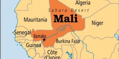 Zemljevid bamaku Mali